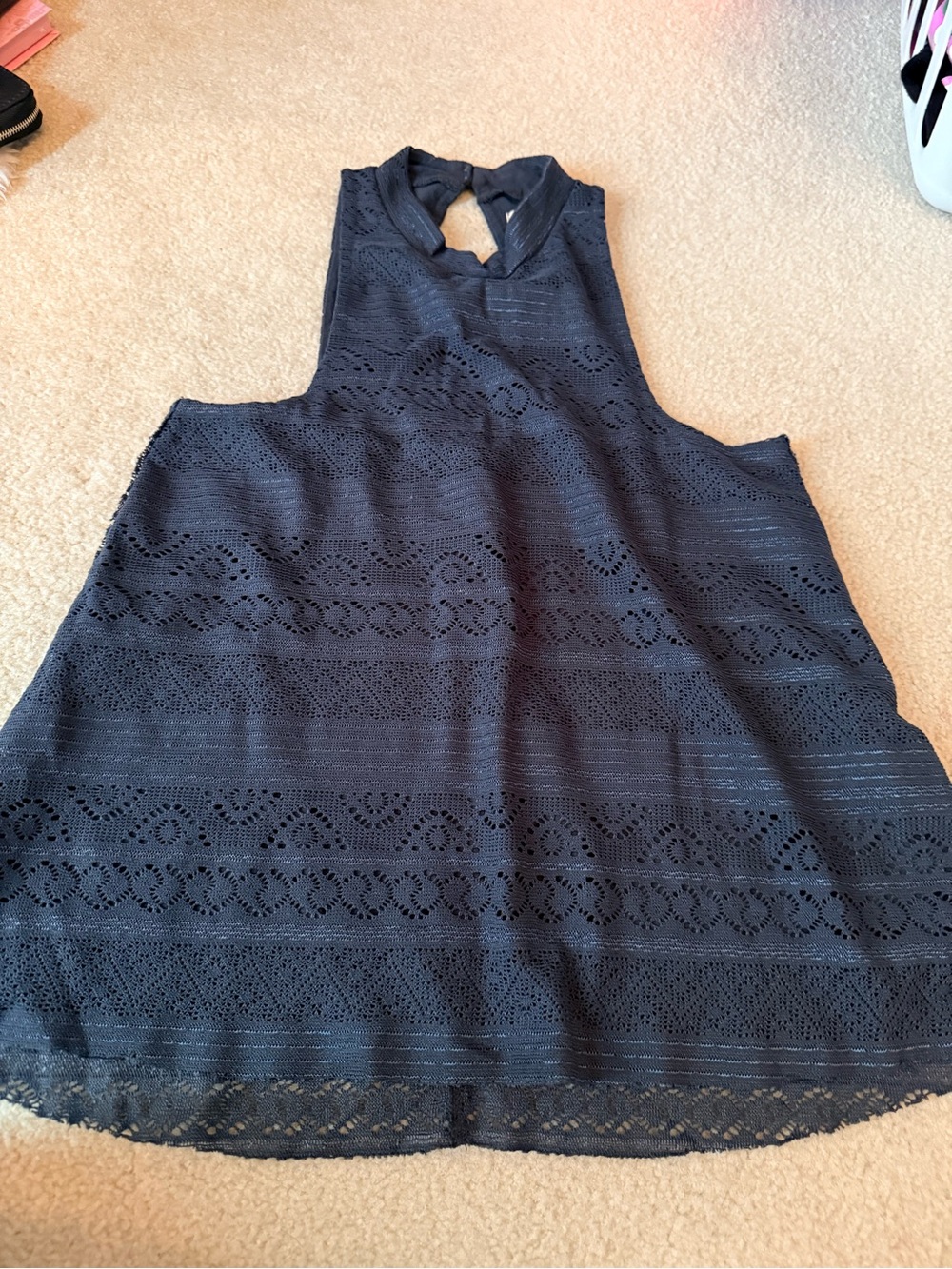 Hollister - Navy Women's Top with an inner layer inside